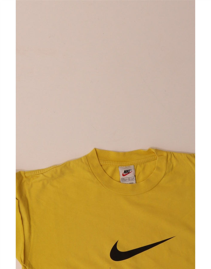 Tricou grafic pentru băieți NIKE Top 13-14 ani XL bumbac galben