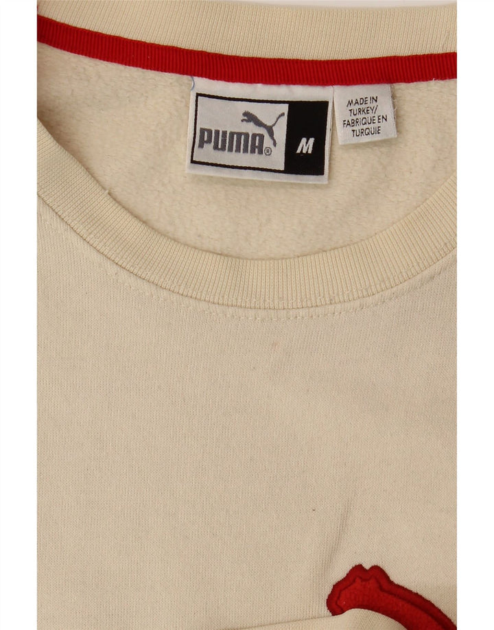 Pulover cu grafică PUMA pentru bărbați, mediu alb