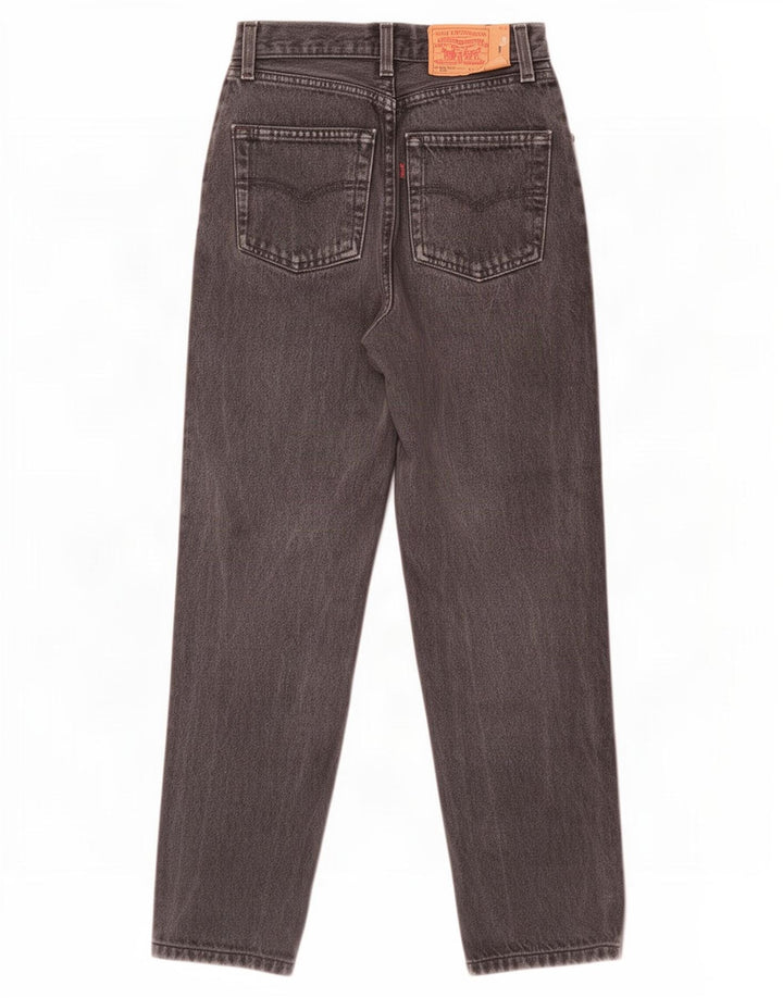 Blugi drepti distressed 901 Levi's pentru femei L28 L27 bumbac gri