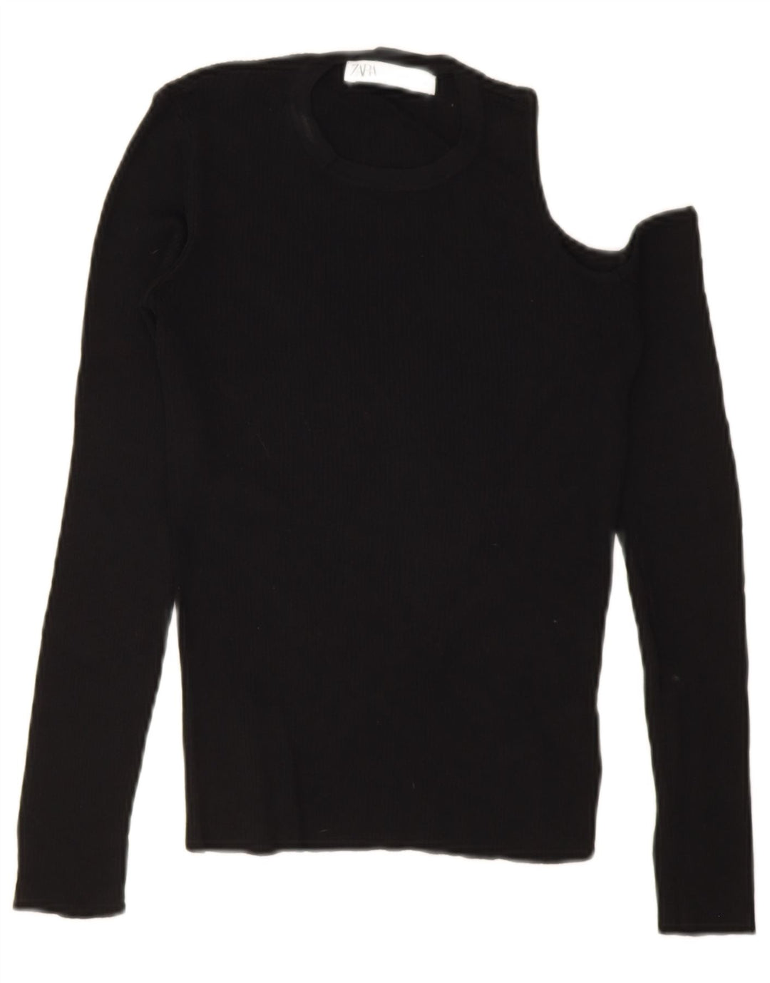 Top cu un umăr pentru femei Zara UK 12 Medium Negru
