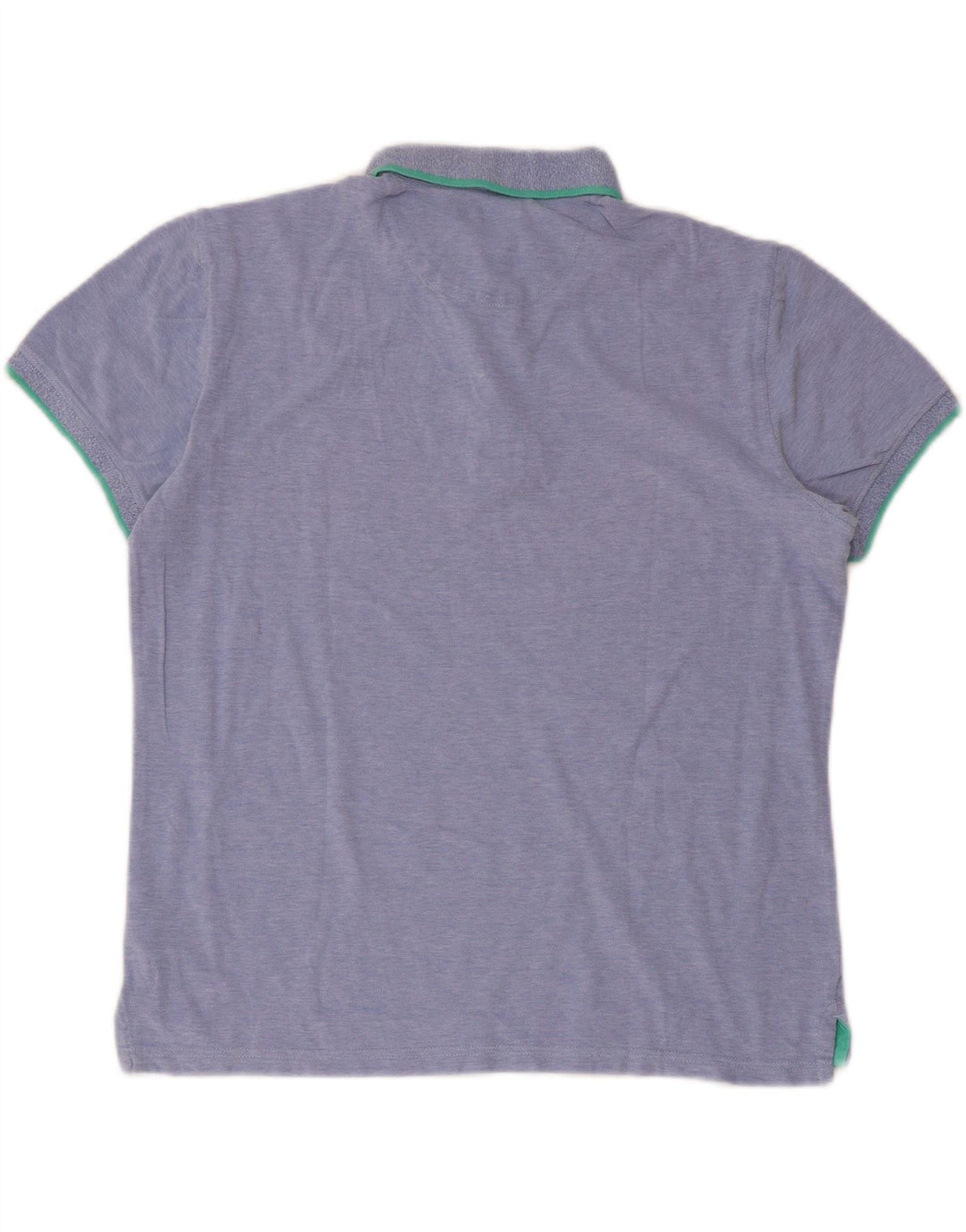 Cămașă polo Massimo Dutti pentru bărbați, mare, albastru