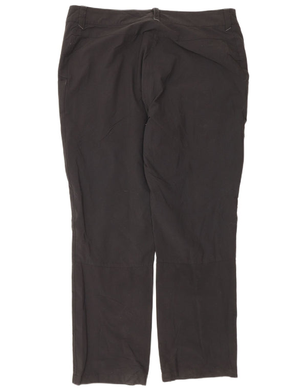 Pantaloni chino drepti pentru femei Rohan UK 14 Large W32 L30 Poliamidă neagră