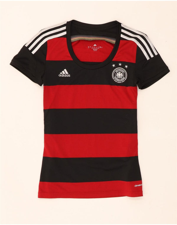 Tricou Adidas pentru femei Deutscher Fussball Bund Top UK 8/10 Small Black
