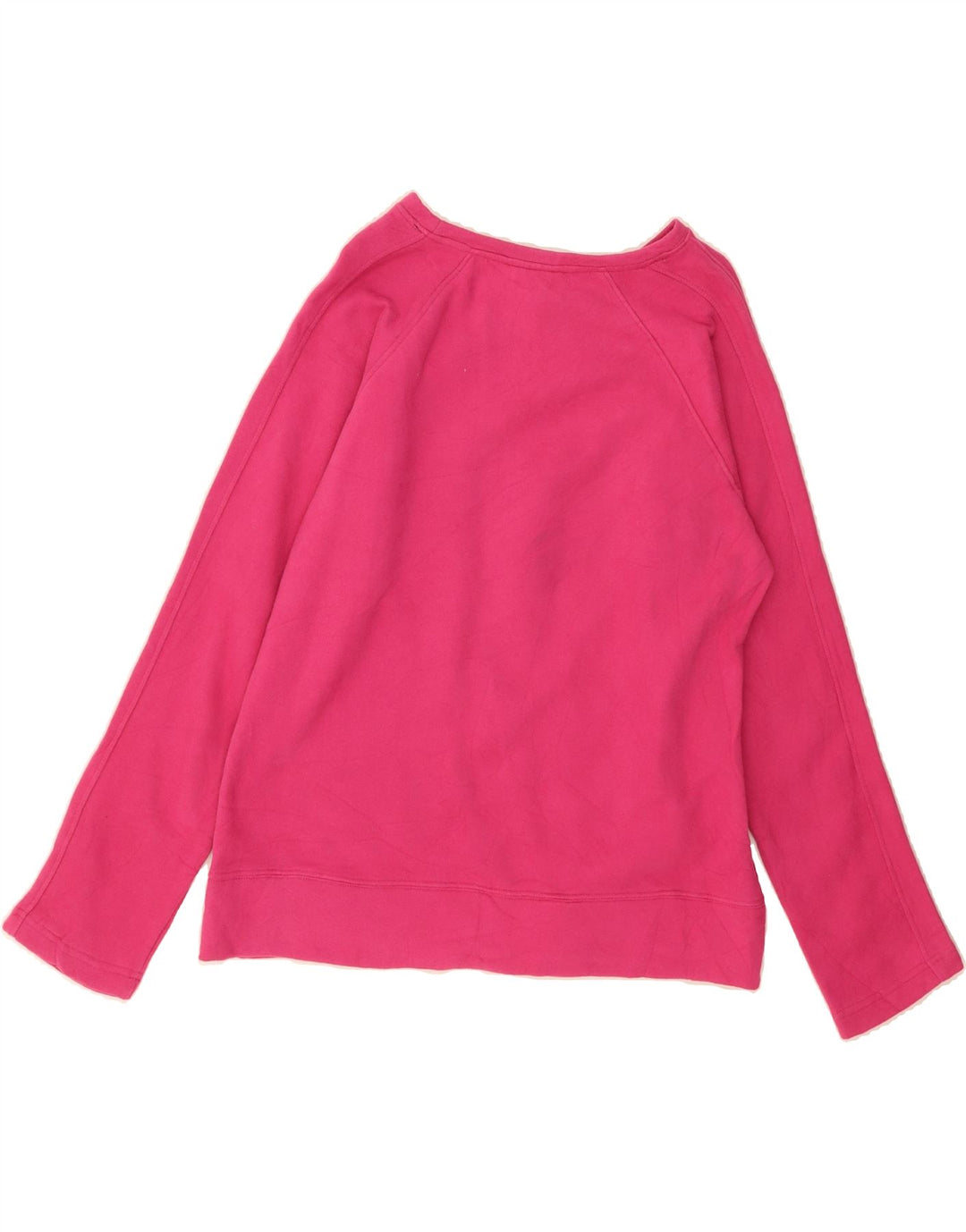 REEBOK Womens Sweatshirt Jumper UK 14 Large Pink Cotton Vintage Reebok and Second-Hand Reebok from Messina Hembry 
