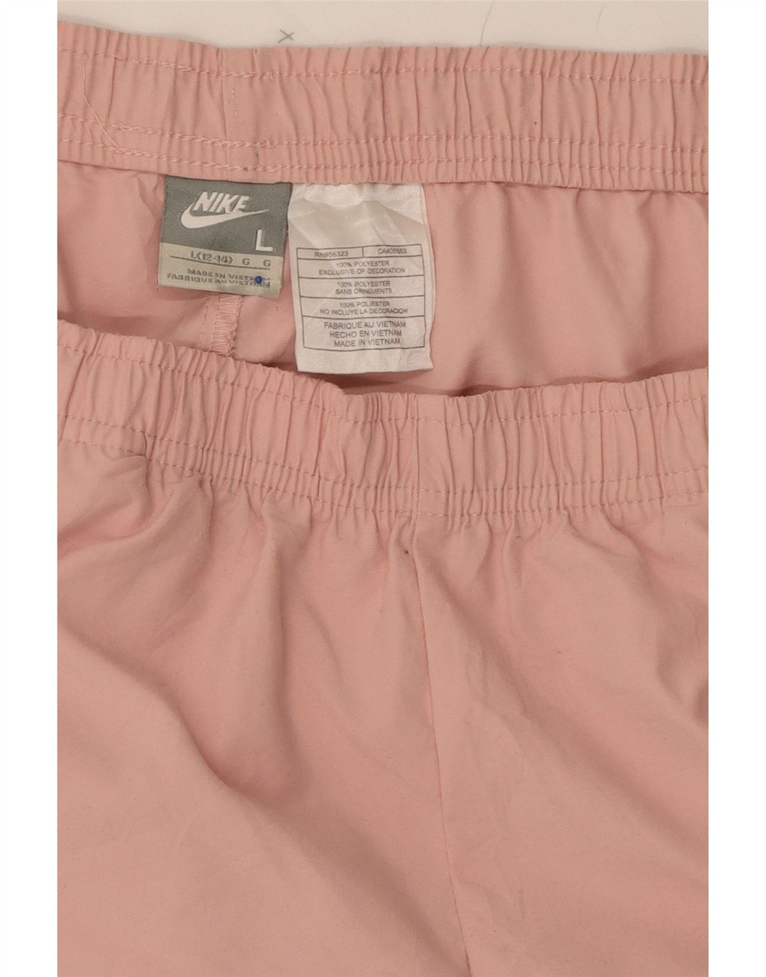 NIKE Womens Sport Shorts US 12/14 Large  Pink Polyester Vintage Nike and Second-Hand Nike from Messina Hembry 