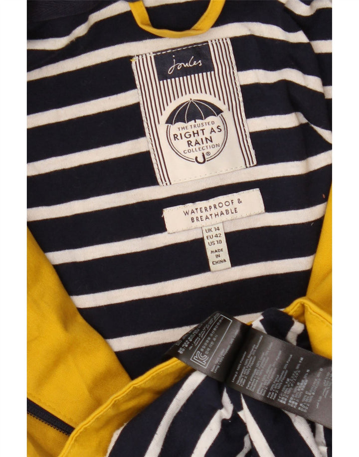 Pelernă de ploaie cu glugă pentru femei JOULES UK 14, mare, galben din poliester