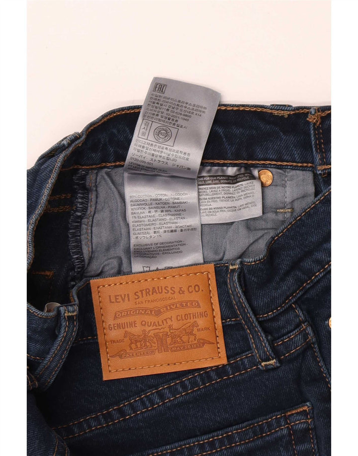 Pantaloni scurți din blugi pentru femei Levi's W25 XS bumbac bleumarin