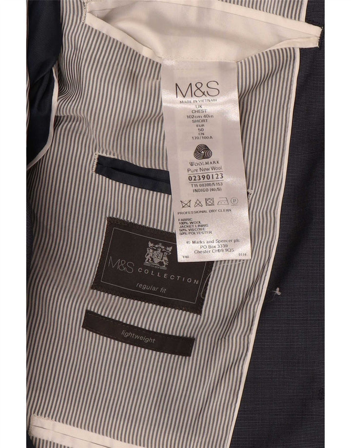 MARKS & SPENCER Jachetă pentru bărbați cu 2 nasturi, UK 40, bleumarin mediu