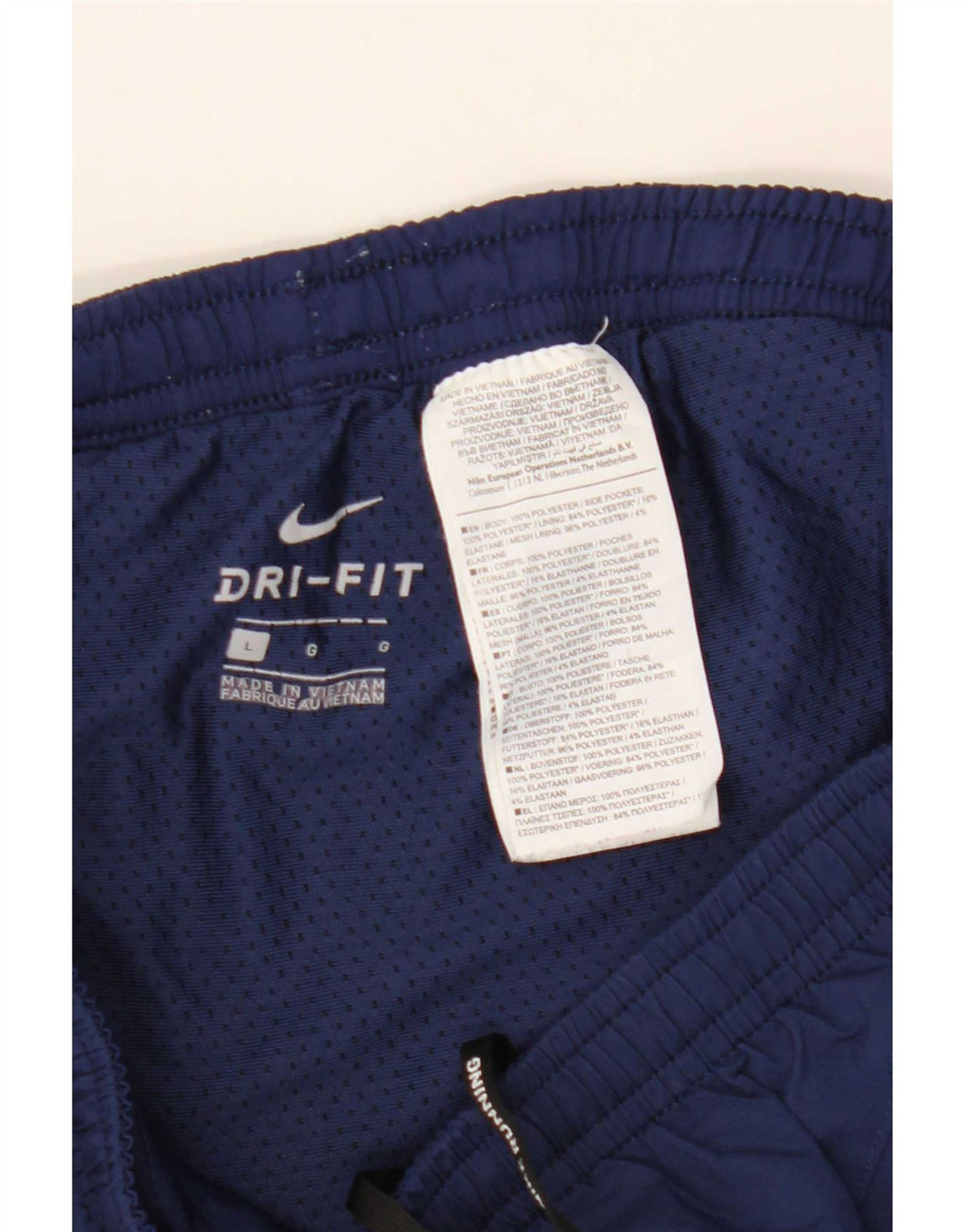 Pantaloni scurți sport Nike Dri Fit pentru bărbați, mari, albastru, poliester cu dungi