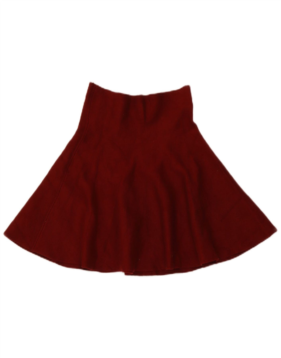 Fusta evazată tricotată pentru femei Zara Mic W26 Burgundy