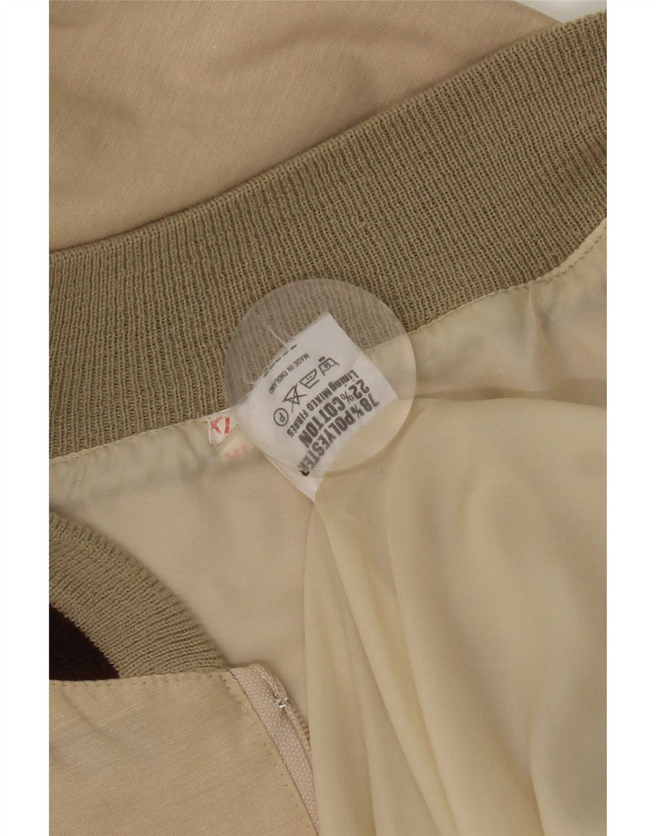 Bomber vintage pentru bărbați UK 42 XL Bej Poliester color bloc