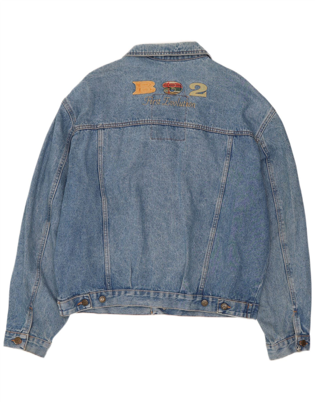 Jachetă de denim grafică pentru bărbați Base 92 UK 42 XL Albastru