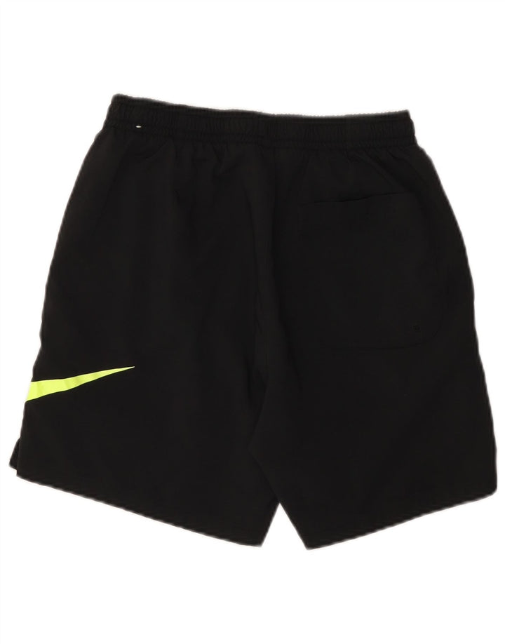 Pantaloni scurți sport grafic Nike pentru bărbați, poliester mediu negru