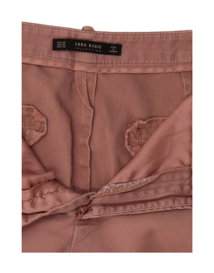 Pantaloni Chino Femei Zara EU 38 Medium L28 L25 Roz