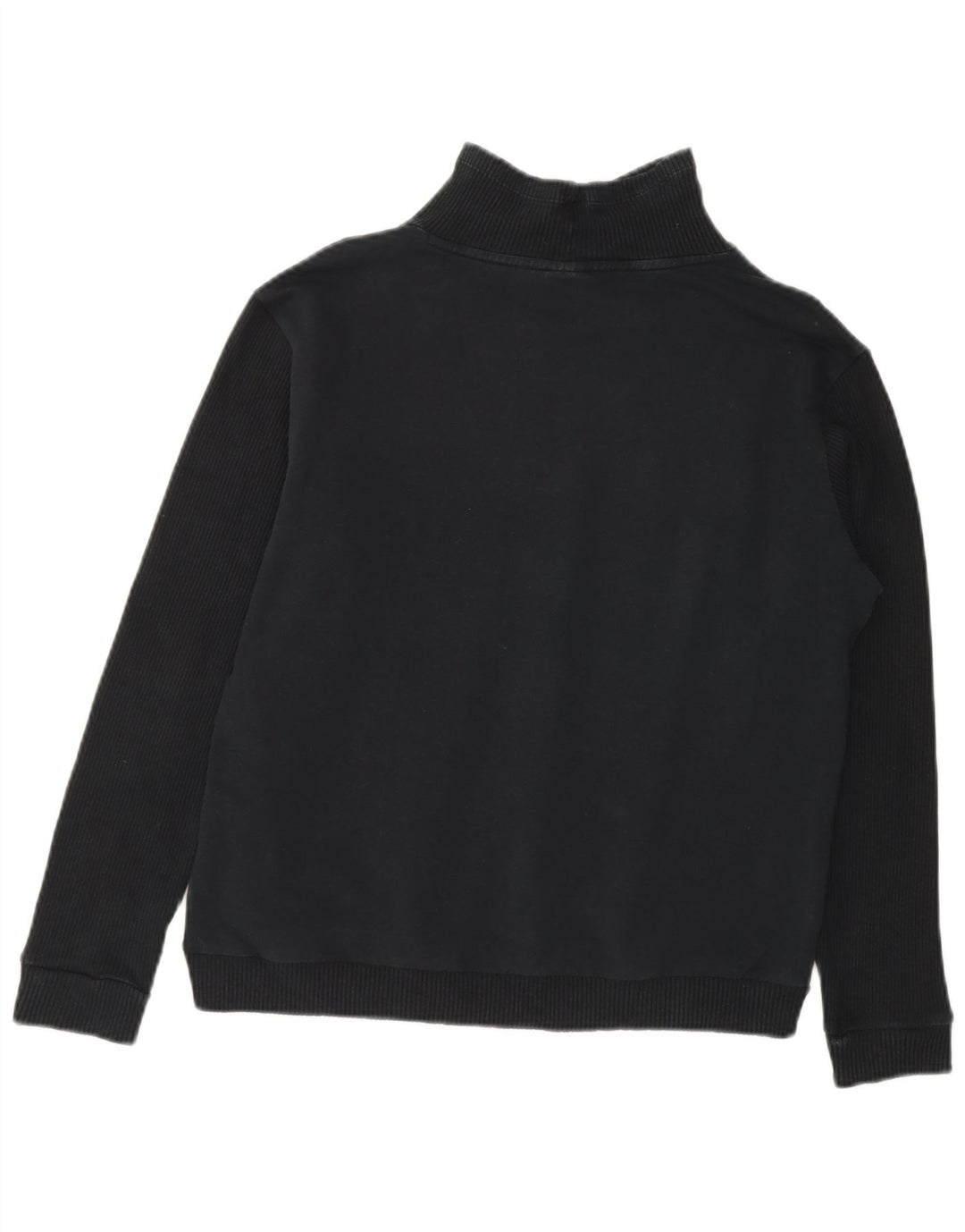 PUMA Womens Turtle Neck Sweatshirt Jumper UK 12 Medium Black