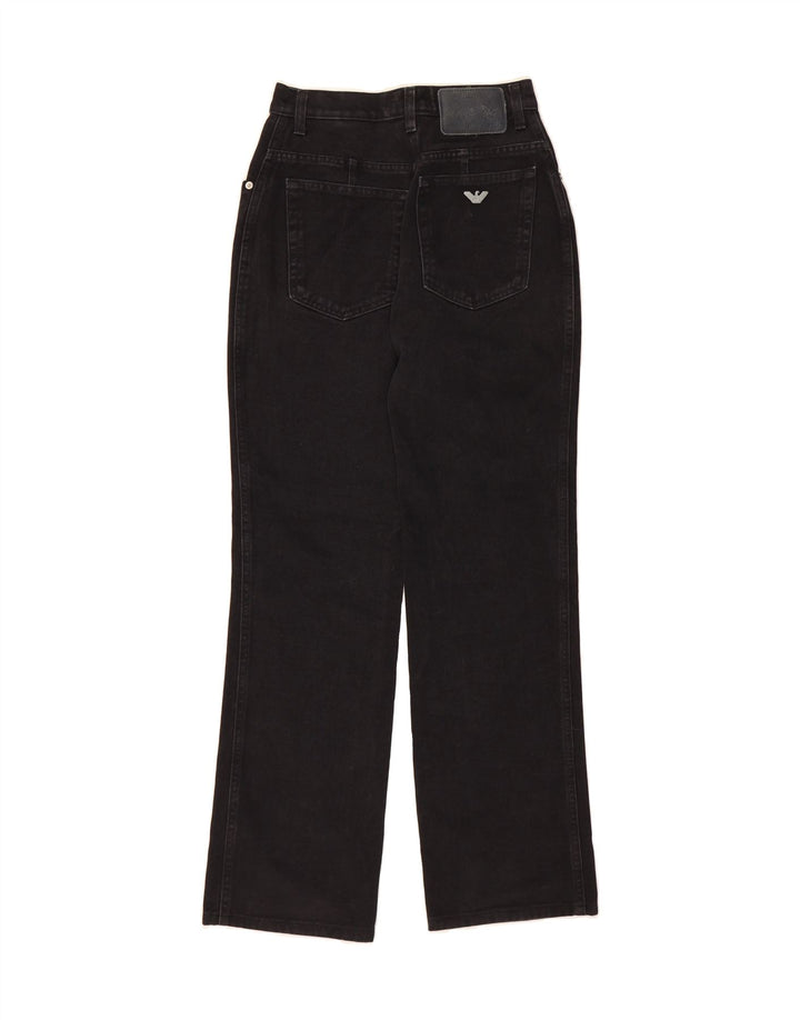 ARMANI Womens Straight Jeans W28 L30 Black Cotton Vintage Armani and Second-Hand Armani from Messina Hembry 