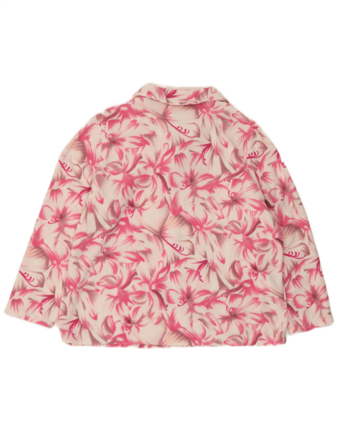 Pulover din lână cu mâneci 3/4 pentru femei PAOLA UK 20 2XL roz floral