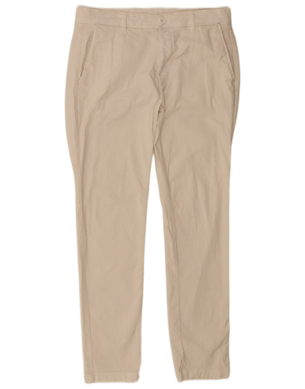 Pantaloni chino slim pentru bărbați Zara EU 42 Large W32 L30 Bej Bumbac