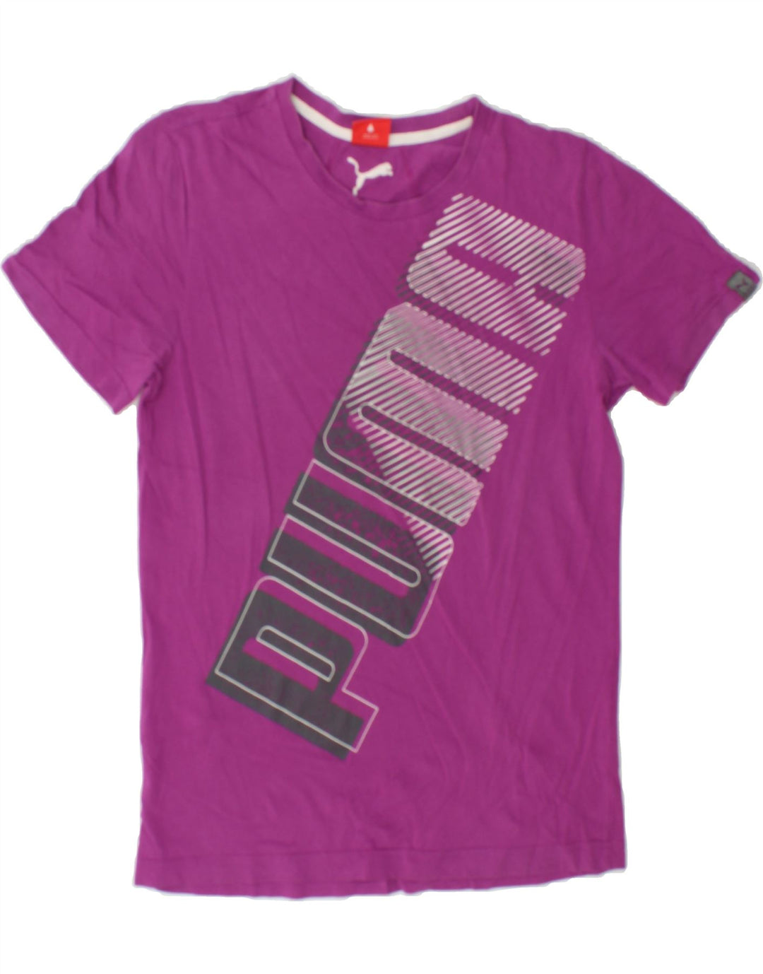 PUMA Mens Graphic T-Shirt Top Small Purple Vintage Puma and Second-Hand Puma from Messina Hembry 