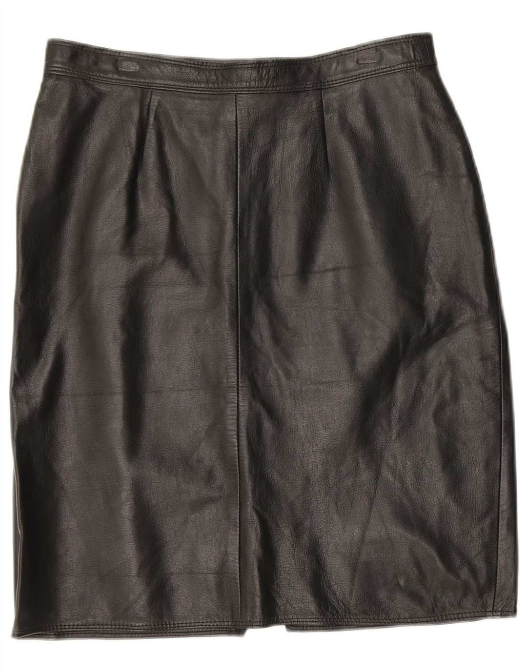 Fusta de piele pentru femei VINTAGE W30 Medium Black Leather