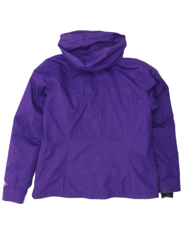 Jachetă de vânt cu glugă Columbia pentru femei UK 18 XL Poliester violet
