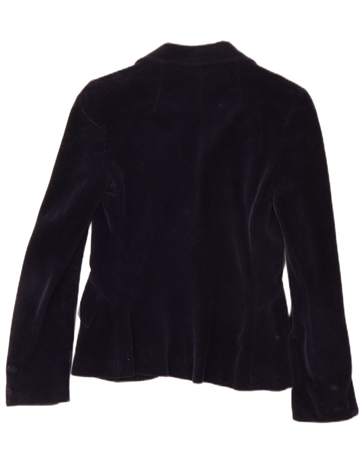 PIERRE D'ALBY Set fuste 2 piese din velur pentru femei UK 10 mici W24 bleumarin