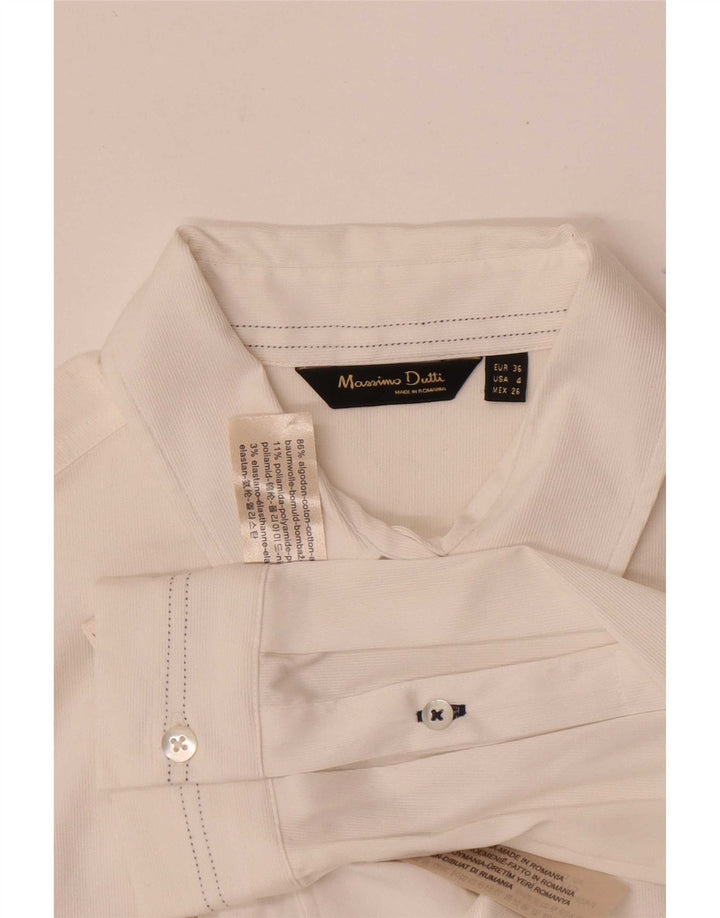 Massimo Dutti Cămașă pentru femei EU 36 XS Bumbac alb