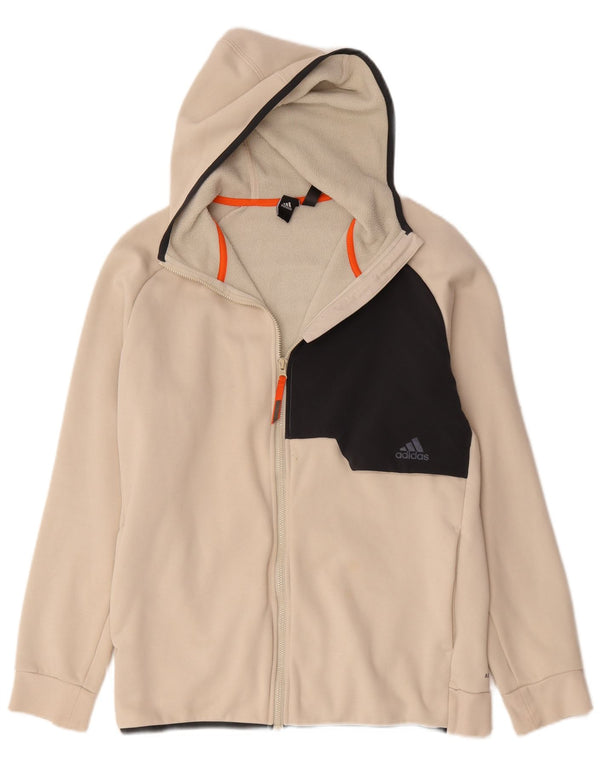 Pulover Adidas Aeroready Zip pentru bărbați, mare, bej, color block