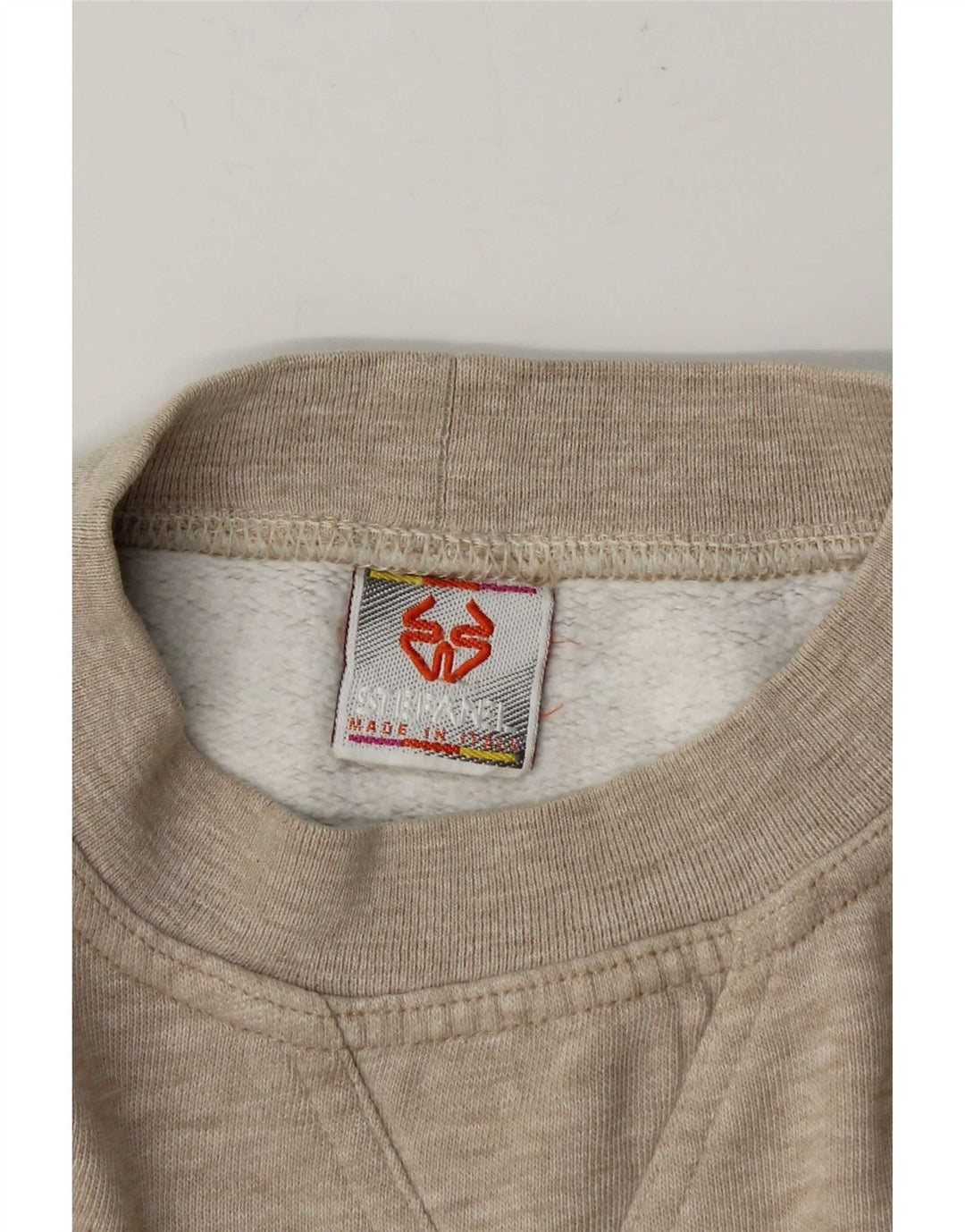 Pulover pentru damă Stefanel Crop Graphic Pulover UK 14 Medium Gri Dunge