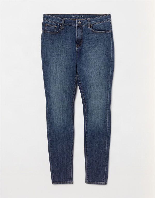 Blugi skinny Gap pentru femei cu jambiere W30 L29 bumbac albastru