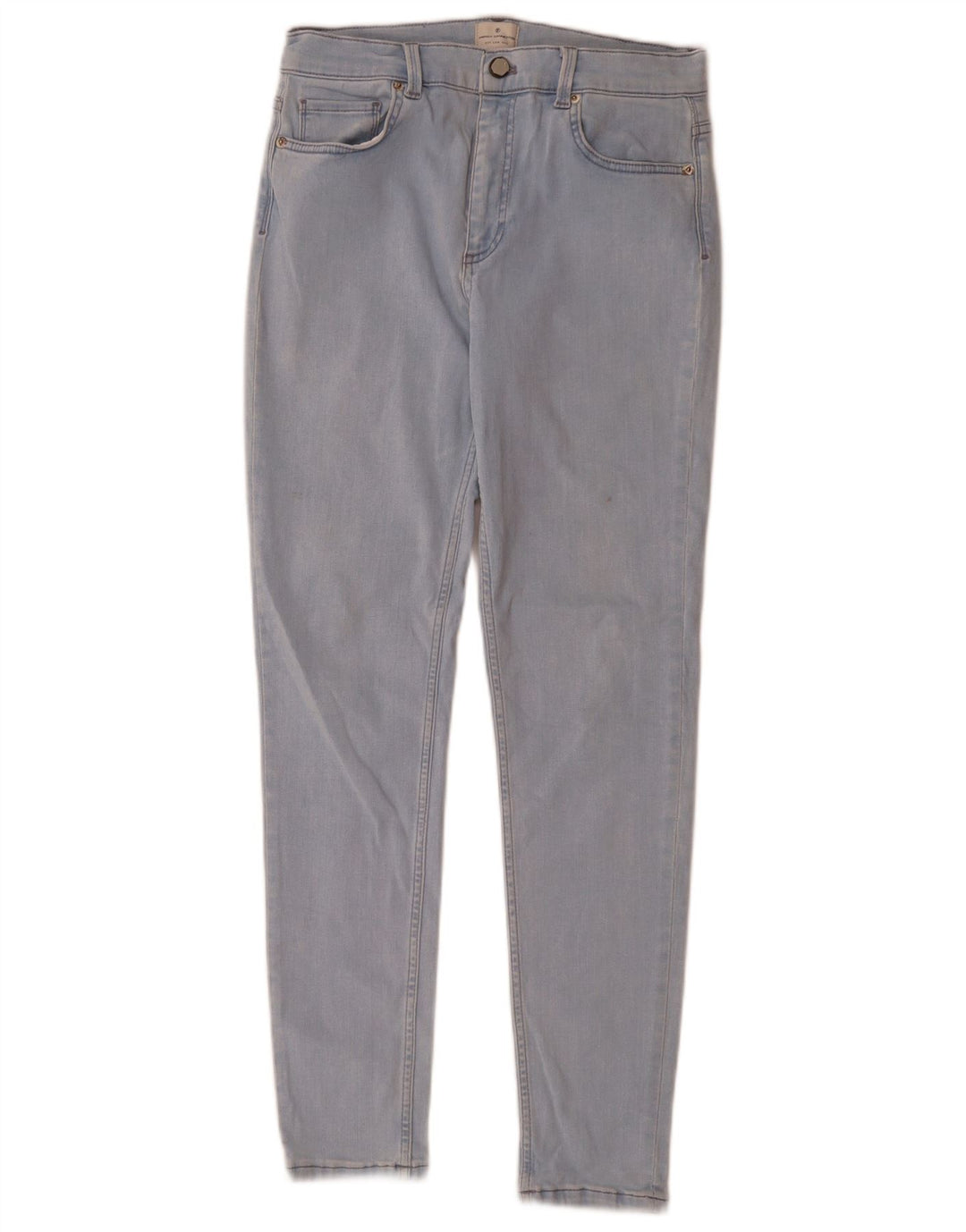 French Connection Blugi subțiri pentru femei UK 12 Medium W28 L28 Blue Bumbac