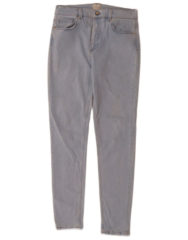 French Connection Blugi subțiri pentru femei UK 12 Medium W28 L28 Blue Bumbac