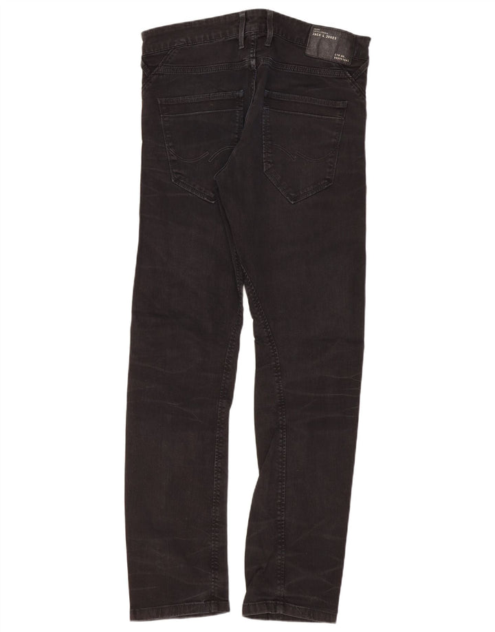 Blugi slim pentru bărbați Jack & Jones W33 L34 negri