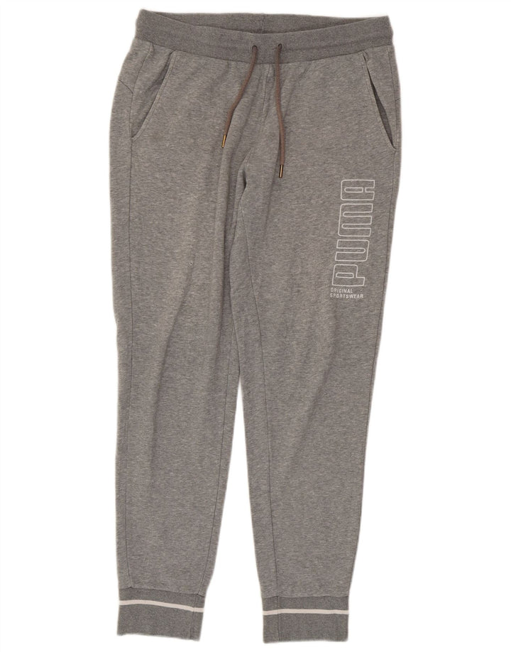 Pantaloni de trening grafic pentru bărbați PUMA Pantaloni de jogging, gri mediu, pete