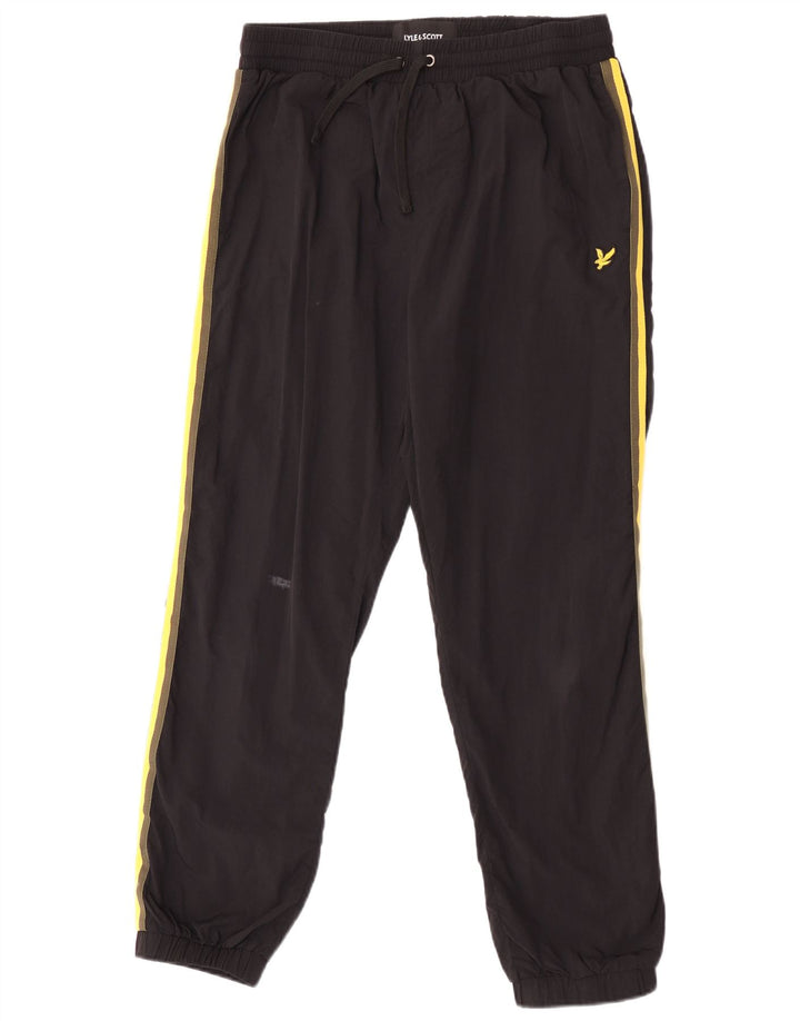Lyle & Scott Pantaloni de trening pentru bărbați Pantaloni de jogging Mari Poliester negru