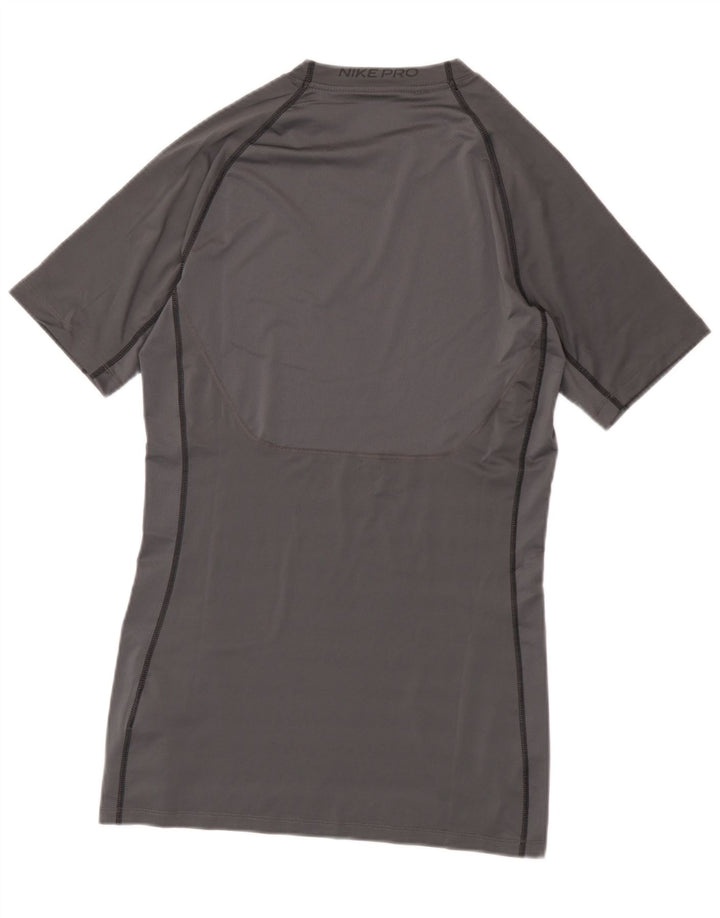 Tricou grafic Nike Dri Fit Slim Fit Top mare, gri, poliester