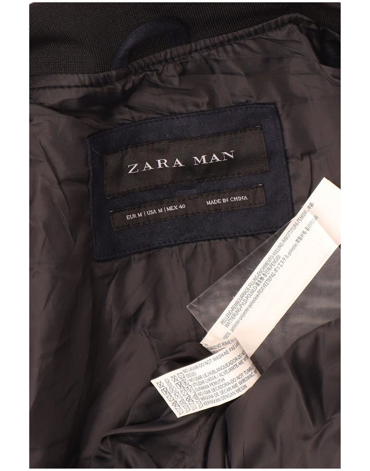 Jachetă matlasată pentru bărbați Zara UK 38 Medium Bleumarin Poliester