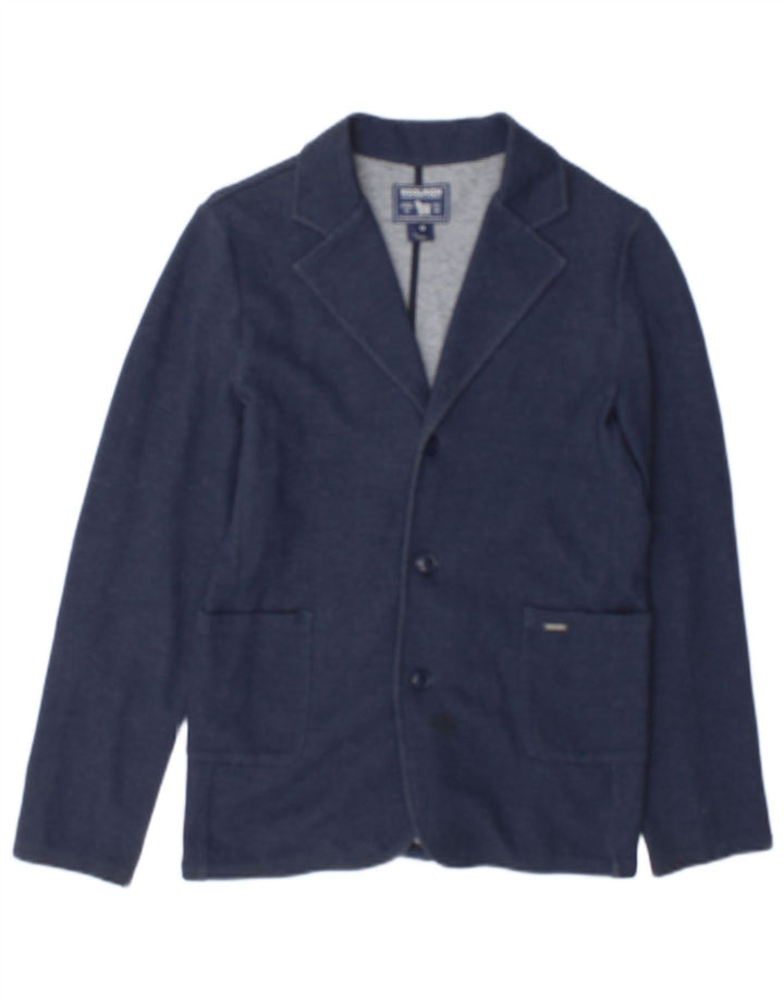 Jachetă Blazer pentru băieți Woolrich 11-12 ani, albastru bleumarin, bumbac
