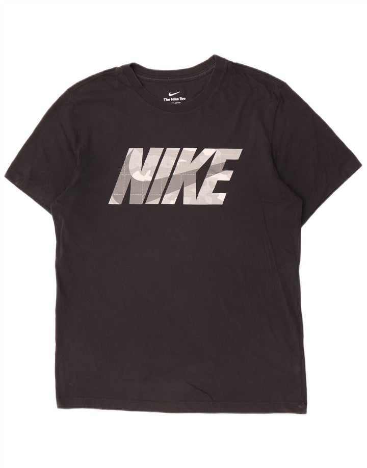 Tricou grafic Nike Dri Fit pentru bărbați Top mediu negru