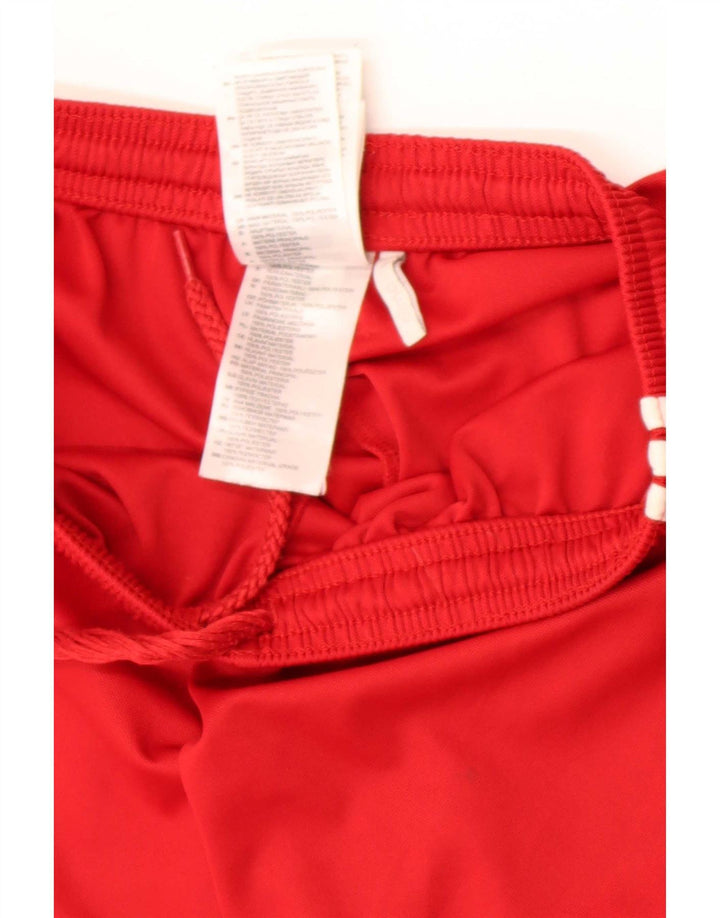 Pantaloni scurți sport pentru bărbați Adidas Climalite, poliester roșu mic