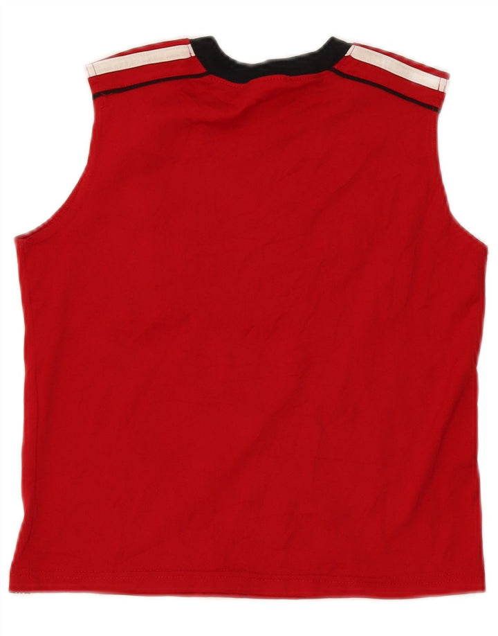 Vesta grafică pentru băieți Adidas Top 6-7 ani poliester color bloc roșu