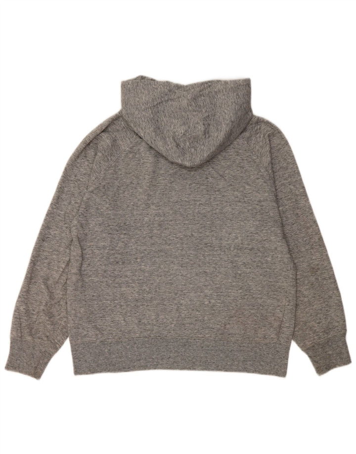 Pulover cu glugă supradimensionat cu grafic Levi's pentru femei UK 10 Small Gri Flecked