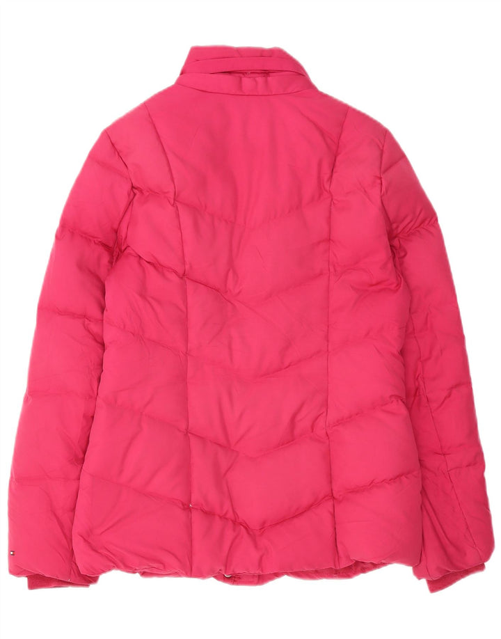 Jachetă căptușită cu glugă pentru femei Tommy Hilfiger UK 10 Poliester roz mic