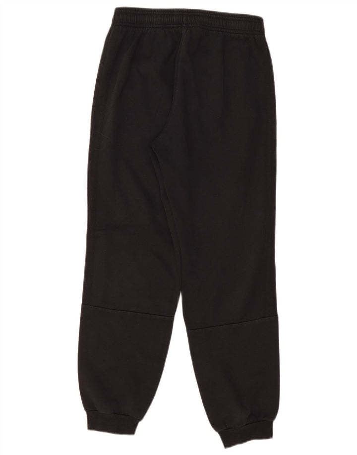 Pantaloni de trening ADIDAS baieti Joggeri 11-12 ani bumbac negru