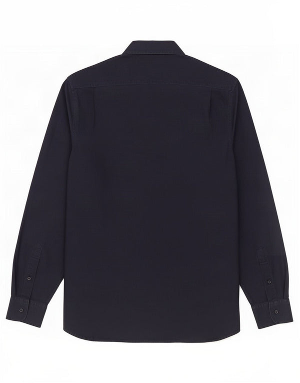 Cămașă Reiss pentru bărbați, slim fit, mare, bleumarin, bumbac