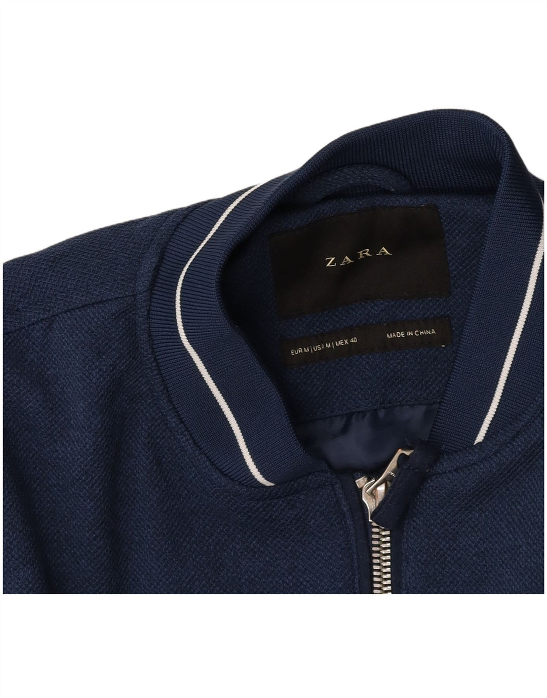 Bomber pentru bărbați ZARA UK 38 Medium Bleumarin