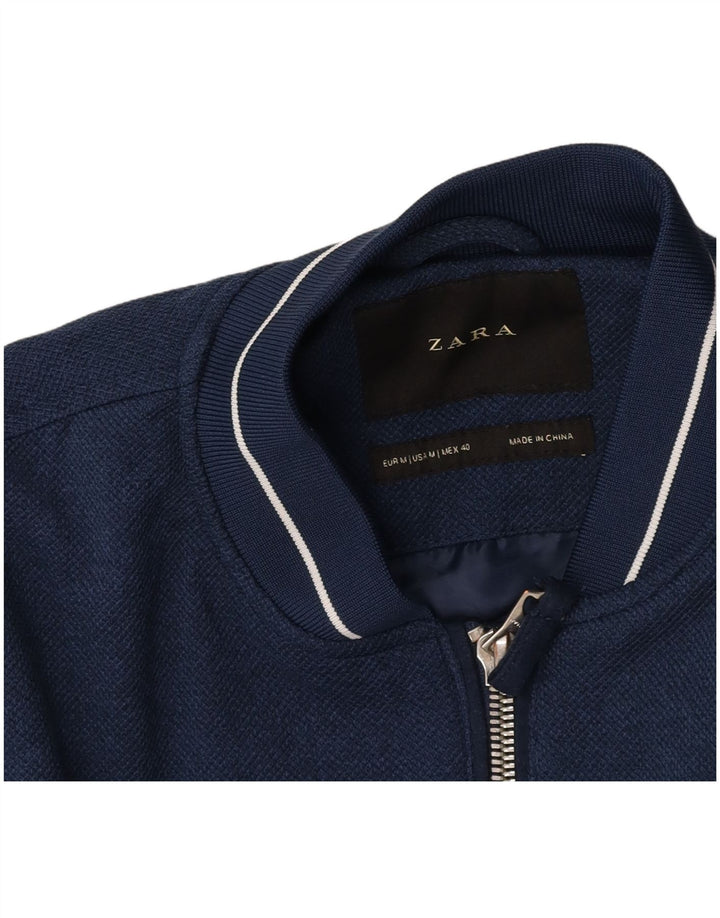 Bomber pentru bărbați ZARA UK 38 Medium Bleumarin