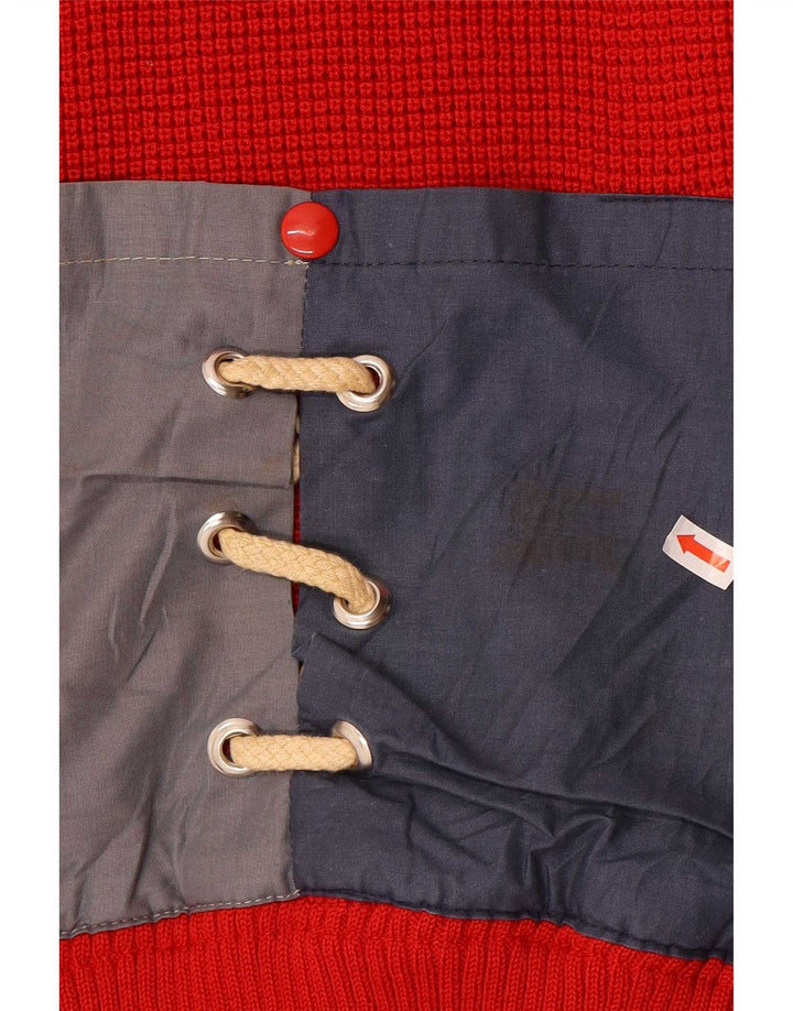 Pulover cardigan pentru bărbați Azzurra, cu croială obișnuită, roșu mare