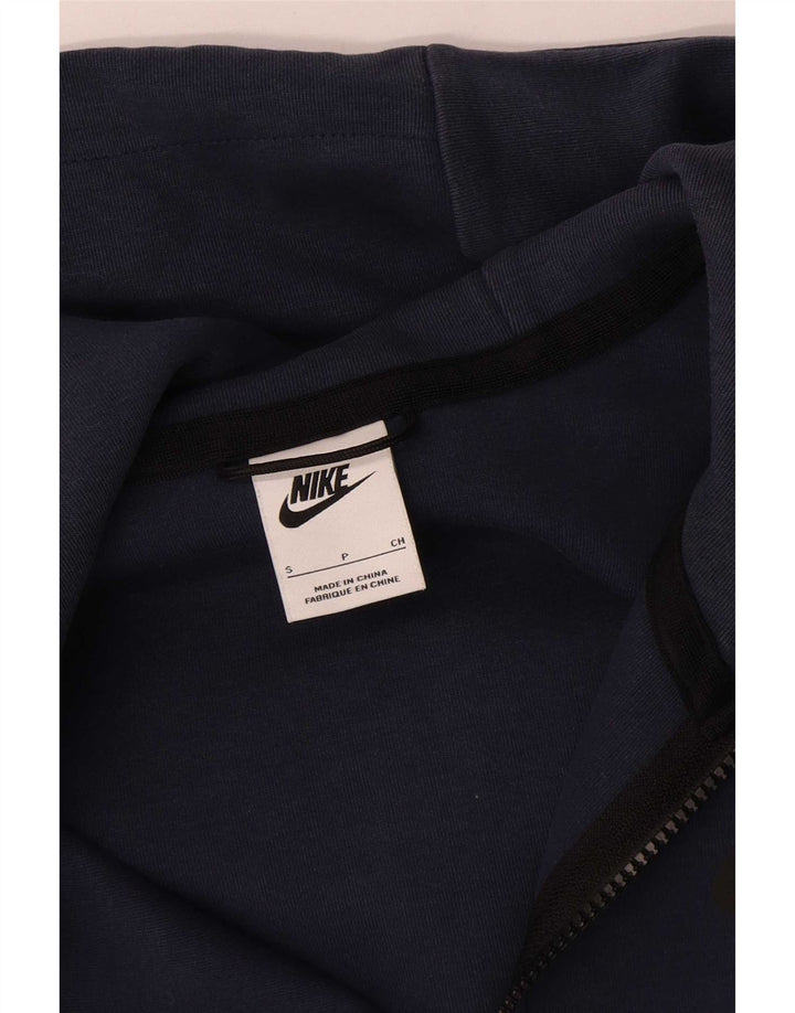 Pulover Nike pentru bărbați, cu fermoar, bumbac, albastru mic