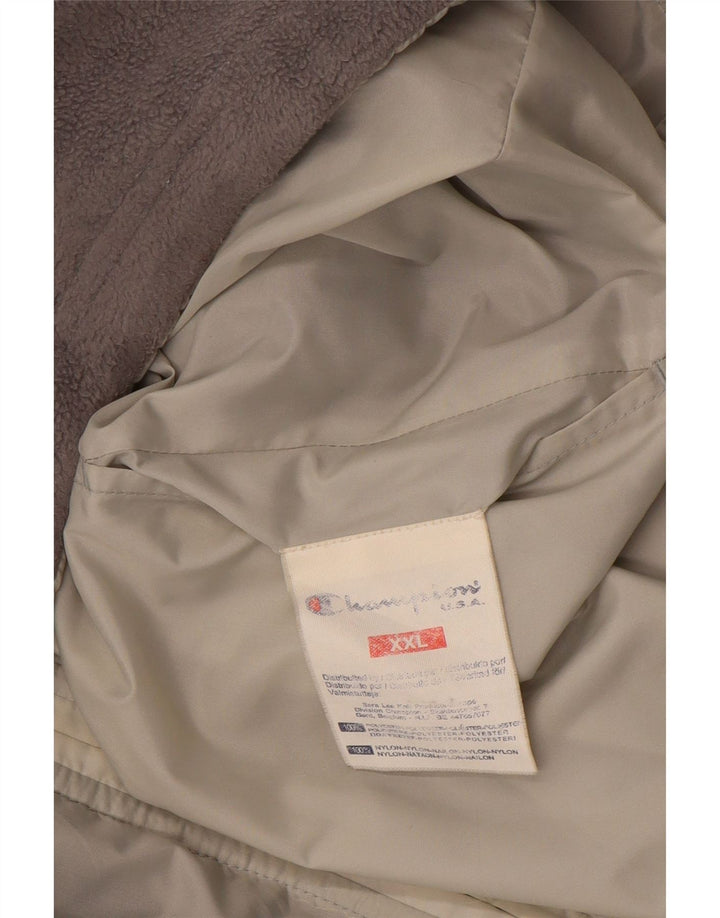 Jachetă fleece reversibilă cu glugă pentru bărbați Champion UK 44 2XL poliester gri